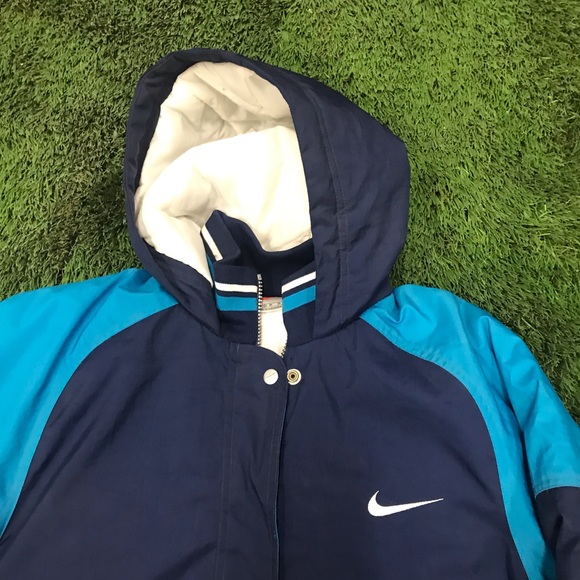 Vintage NIKE Puffer Jacket w hood NWT - Picture 4 of 6
